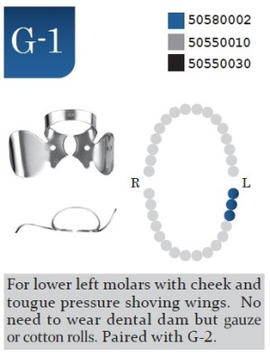 DENTECH KSK Gauze Clamps Molar Glossy #G-1
