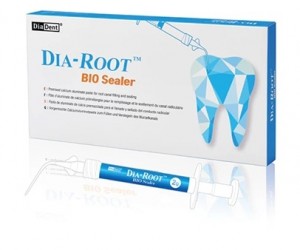 DIADENT Dia-Root Bio Sealer Contains: 1 x 2 g syringe, 20 disposable tips, and 1 silicone cap  1003-701
