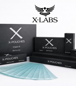 Self Sealed Sterilization Pouch X-POUCHES with Class 6 Indicator 200/Box Made in Australia by NCA, X-Labs